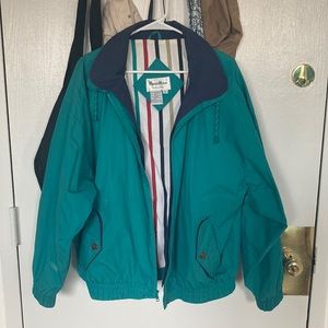 sold! Vintage teal windbreaker